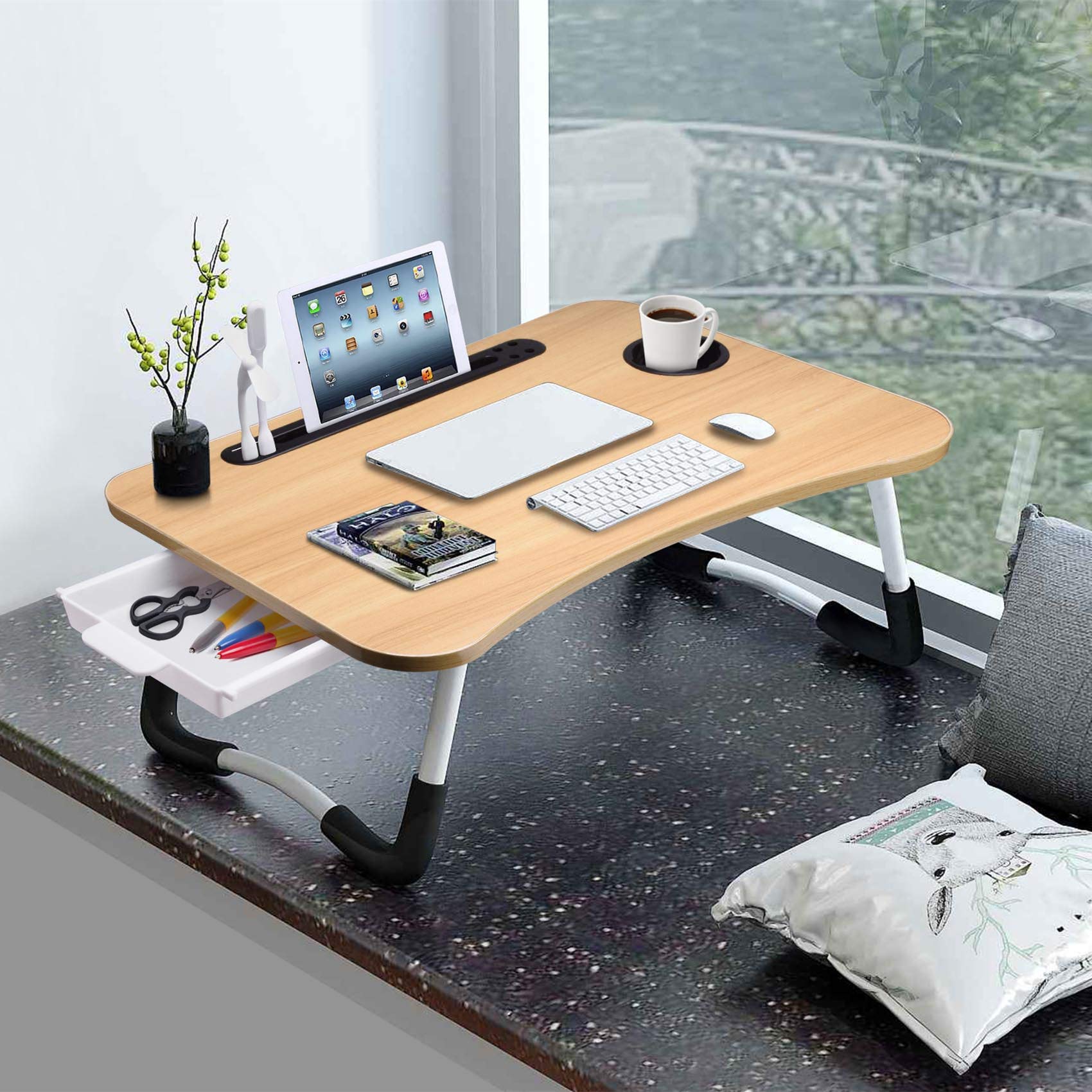 Multi Purpose Wooden Laptop Desk